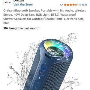Ortizan Bluetooth Portable Speaker with Waterproof Design